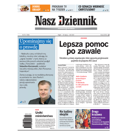 Nasz Dziennik z dnia 24.03.2023 wydanie PDF