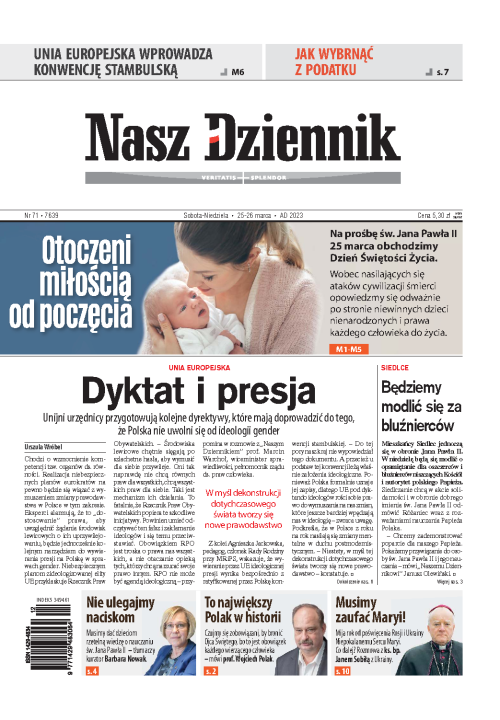 Nasz Dziennik z dnia 25.03.2023 wydanie PDF