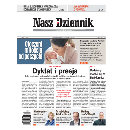 Nasz Dziennik z dnia 25.03.2023 wydanie PDF