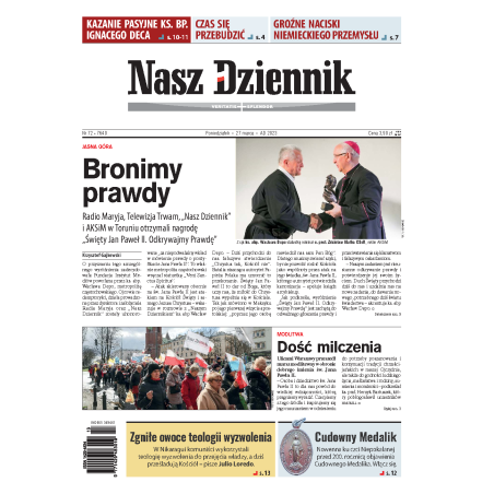 Nasz Dziennik z dnia 27.03.2023 wydanie PDF