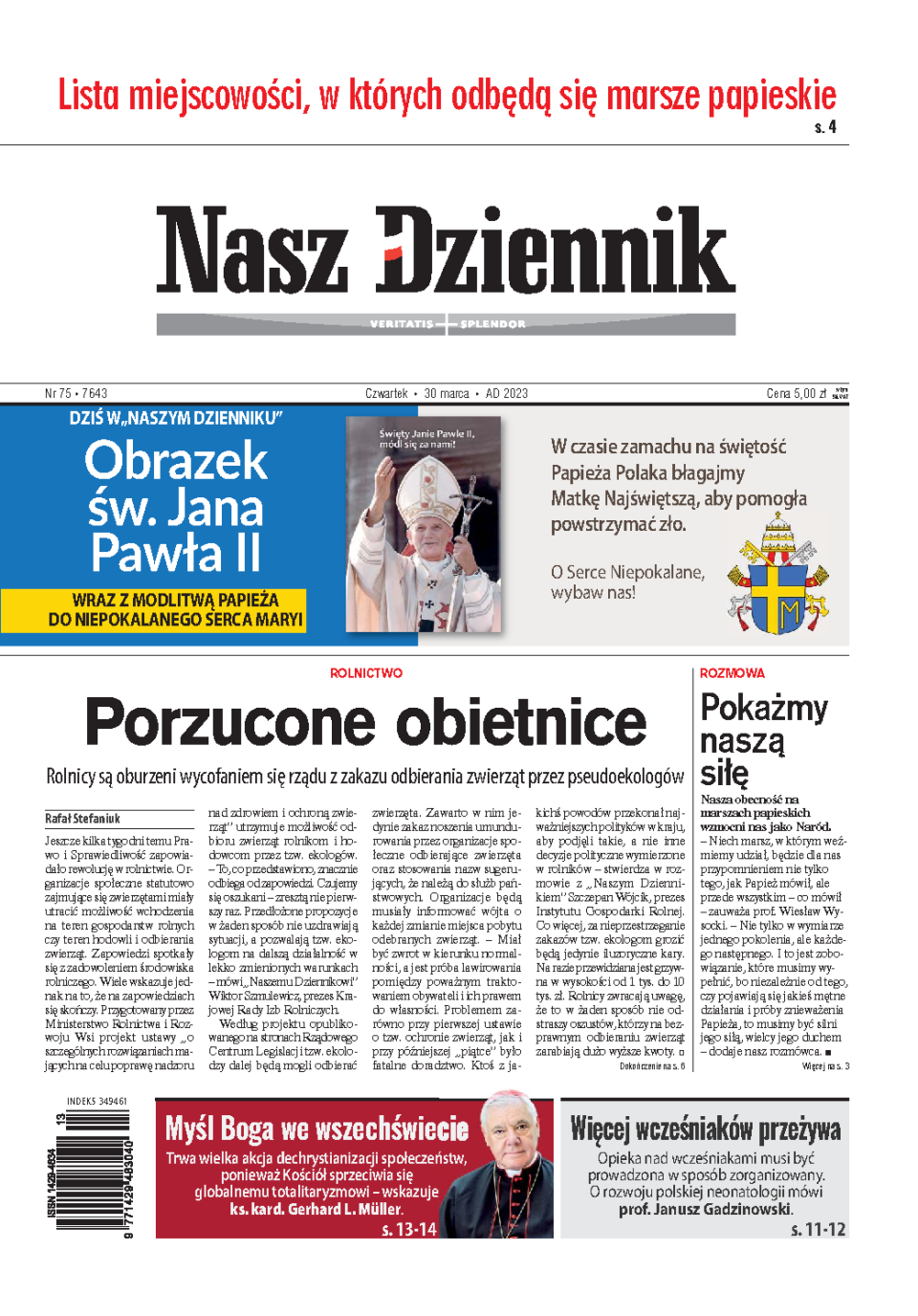 Nasz Dziennik z dnia 30.03.2023 wydanie PDF