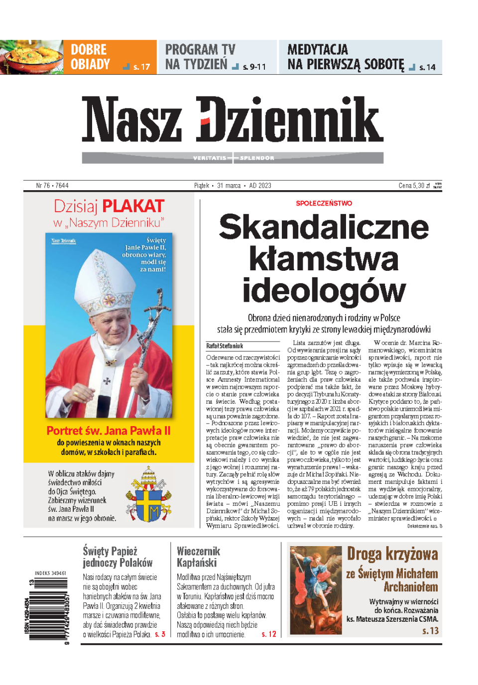 Nasz Dziennik z dnia 31.03.2023 wydanie PDF