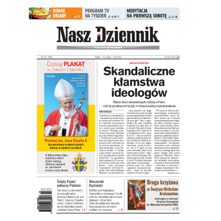 Nasz Dziennik z dnia 31.03.2023 wydanie PDF