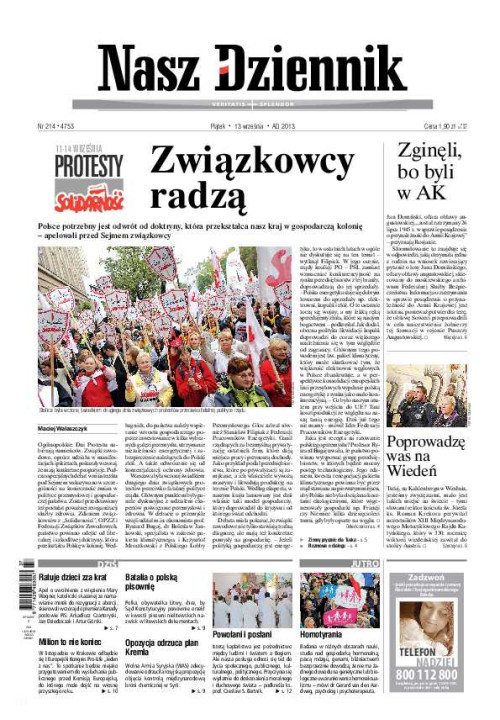Nasz Dziennik z dnia 13.09.2013 wydanie PDF
