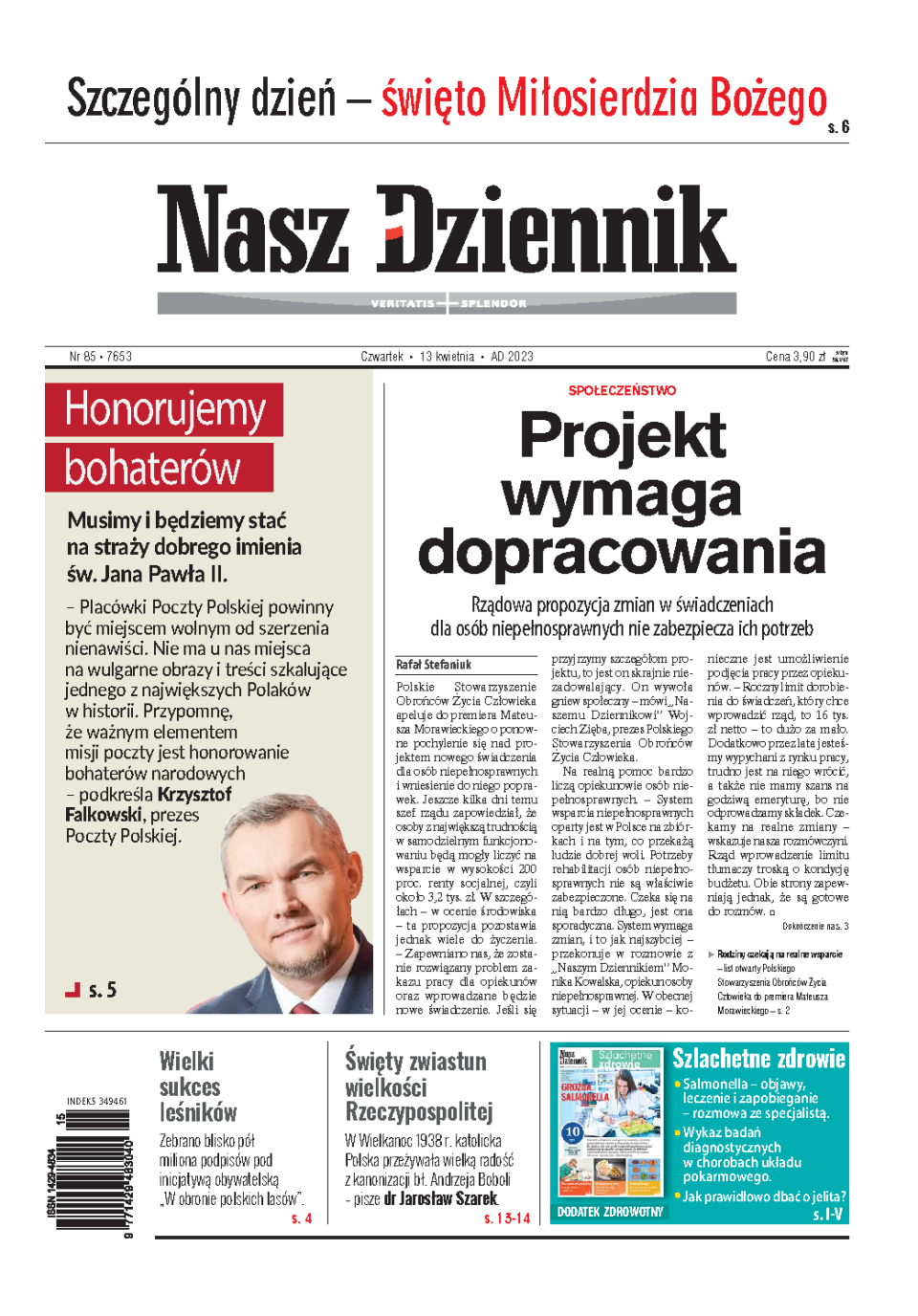 Nasz Dziennik z dnia 13.04.2023 wydanie PDF