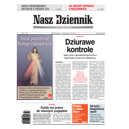 Nasz Dziennik z dnia 15.04.2023 wydanie PDF