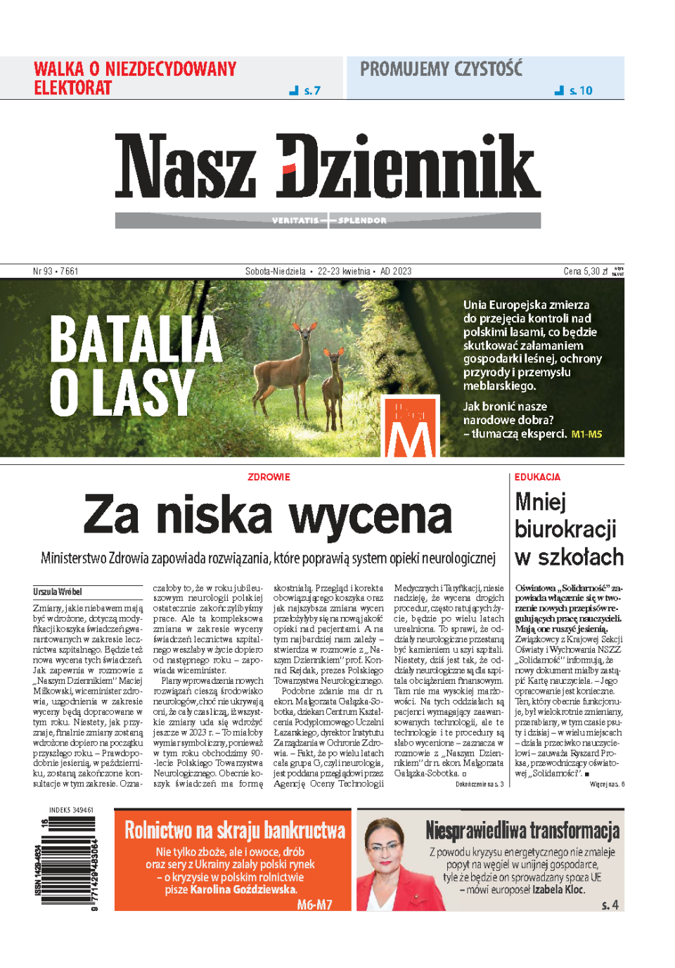 Nasz Dziennik z dnia 22.04.2023 wydanie PDF