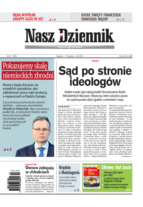 Nasz Dziennik z dnia 27.04.2023 wydanie PDF