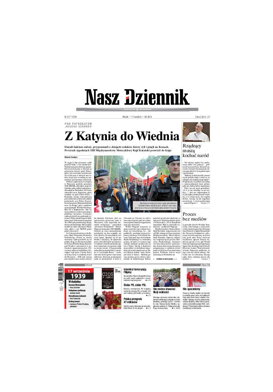 Nasz Dziennik z dnia 17.09.2013 wydanie PDF