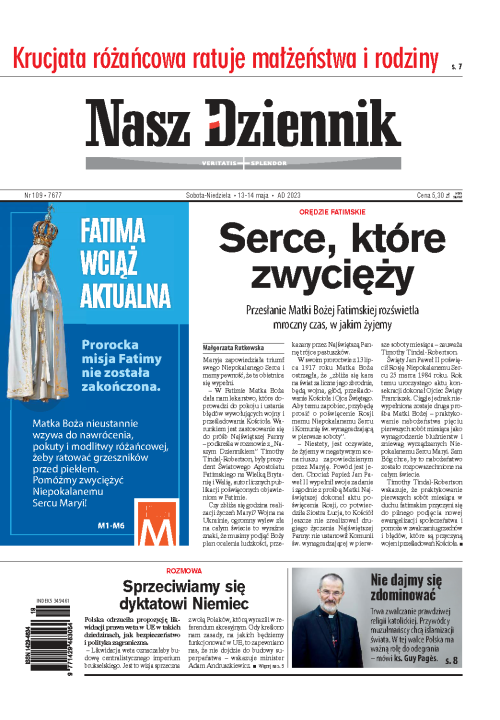 Nasz Dziennik z dnia 13.05.2023 wydanie PDF