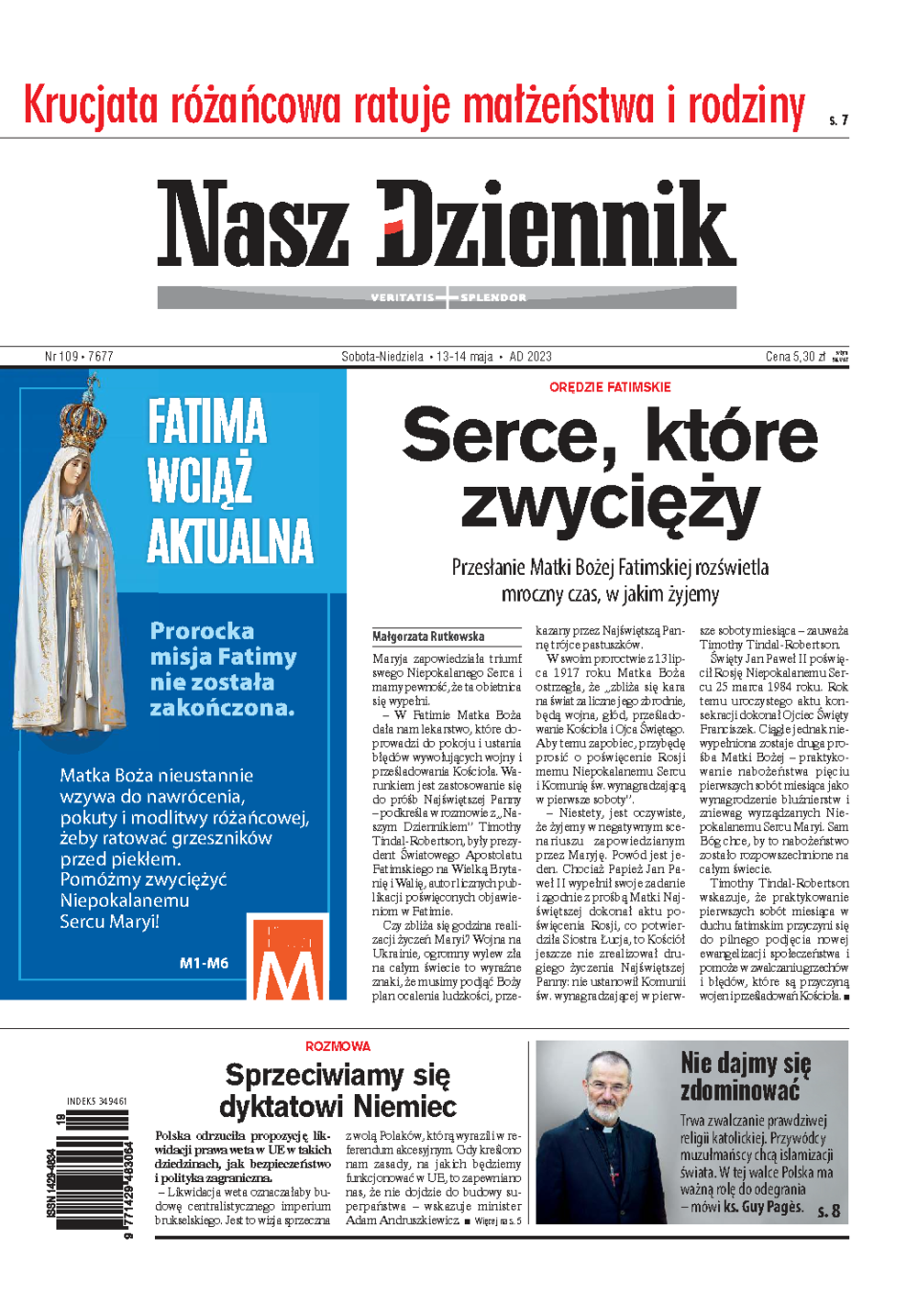 Nasz Dziennik z dnia 13.05.2023 wydanie PDF
