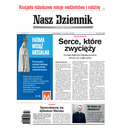 Nasz Dziennik z dnia 13.05.2023 wydanie PDF