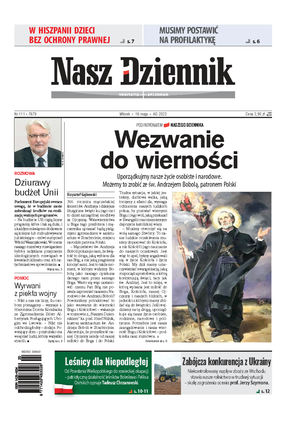 Nasz Dziennik z dnia 16.05.2023 wydanie PDF