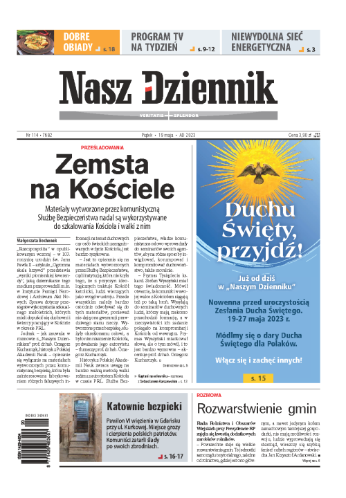 Nasz Dziennik z dnia 19.05.2023 wydanie PDF