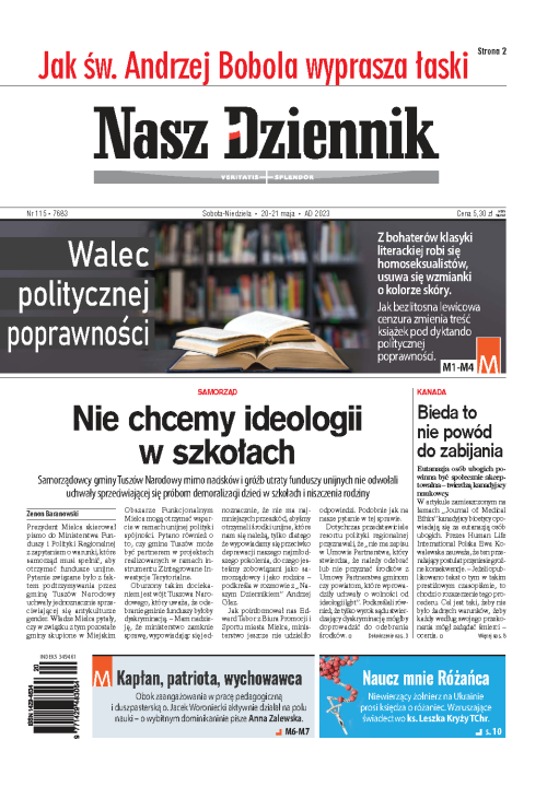Nasz Dziennik z dnia 20.05.2023 wydanie PDF