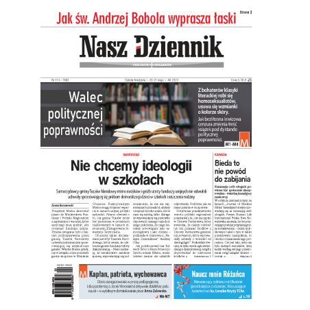 Nasz Dziennik z dnia 20.05.2023 wydanie PDF