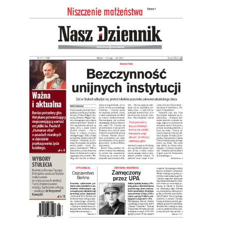 Nasz Dziennik z dnia 23.05.2023 wydanie PDF