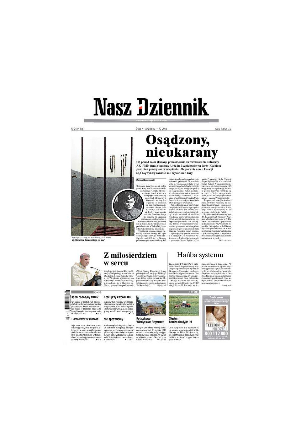 Nasz Dziennik z dnia 18.09.2013 wydanie PDF