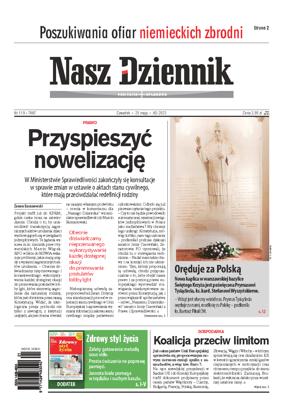 Nasz Dziennik z dnia 25.05.2023 wydanie PDF