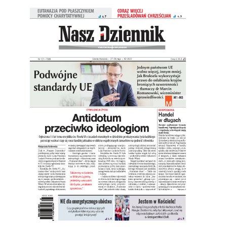 Nasz Dziennik z dnia 27.05.2023 wydanie PDF
