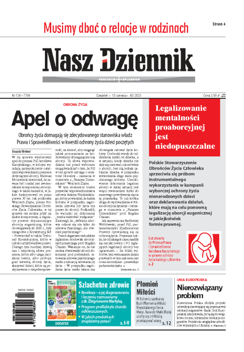 Nasz Dziennik z dnia 15.06.2023 wydanie PDF
