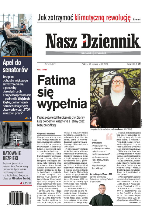 Nasz Dziennik z dnia 23.06.2023 wydanie PDF