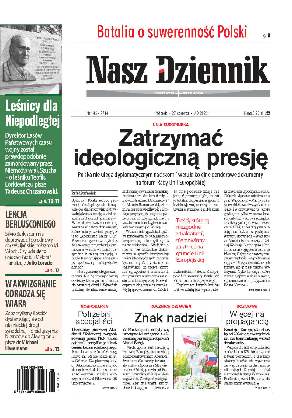 Nasz Dziennik z dnia 27.06.2023 wydanie PDF