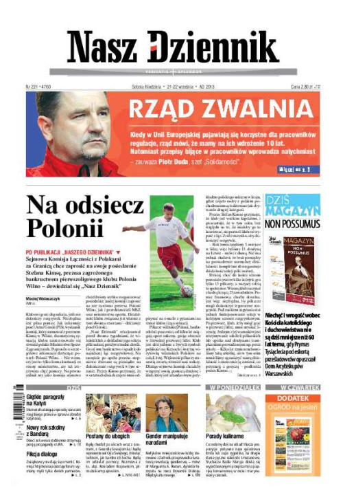 Nasz Dziennik z dnia 21.09.2013 wydanie PDF
