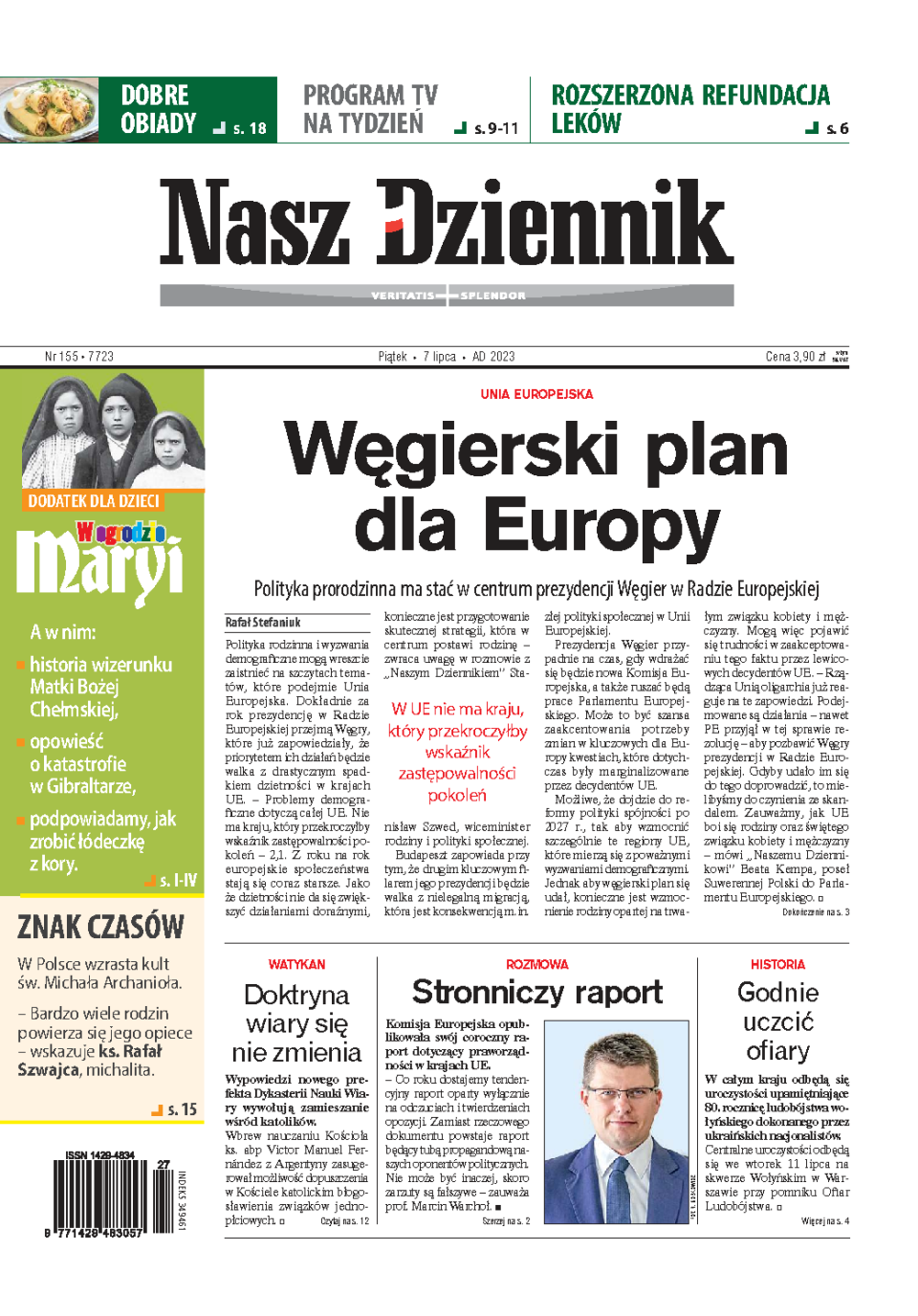 Nasz Dziennik z dnia 07.07.2023 wydanie PDF