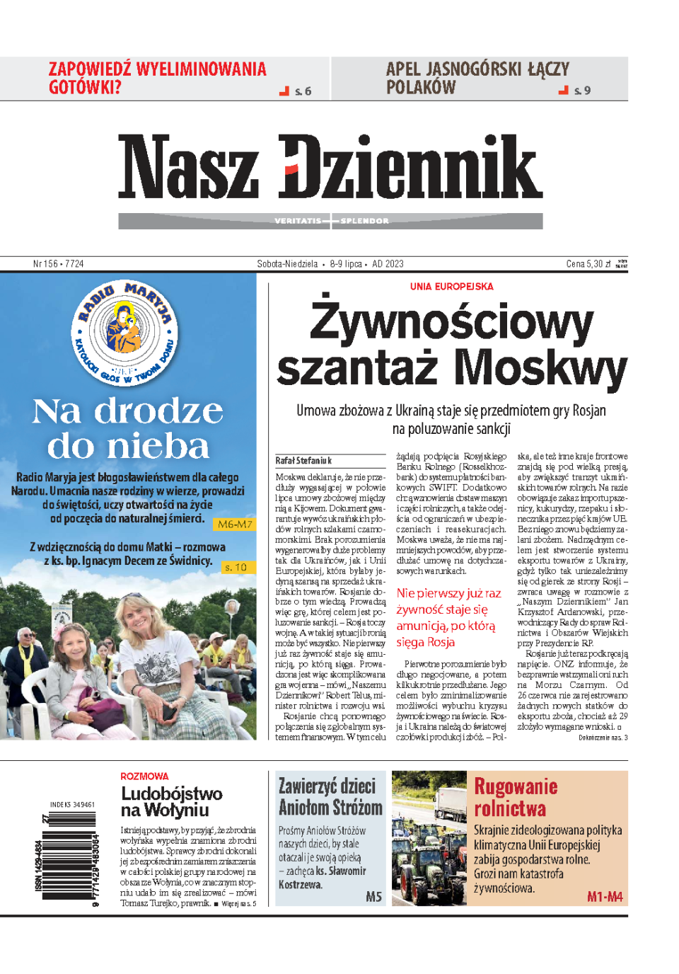Nasz Dziennik z dnia 08.07.2023 wydanie PDF