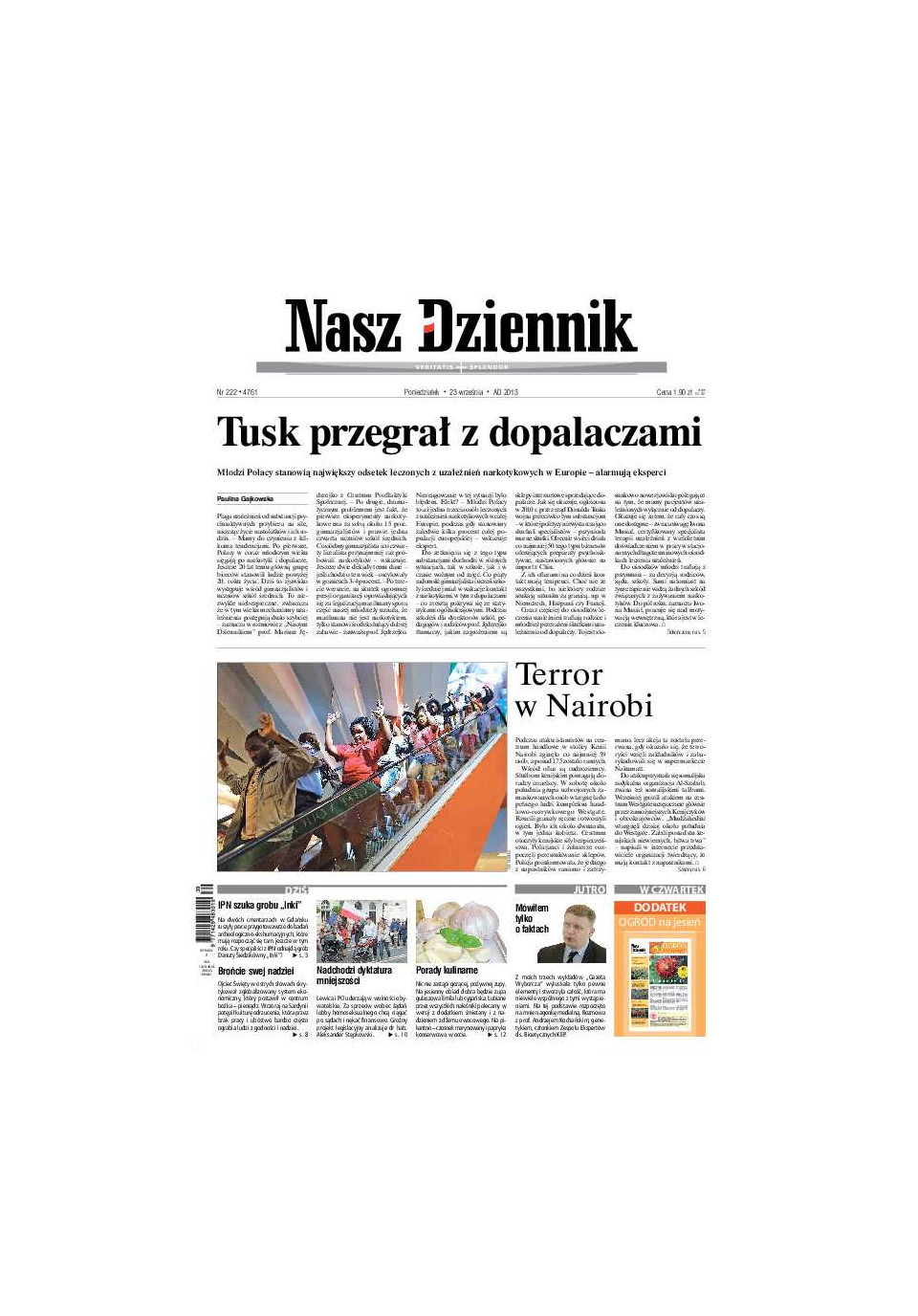 Nasz Dziennik z dnia 23.09.2013 wydanie PDF