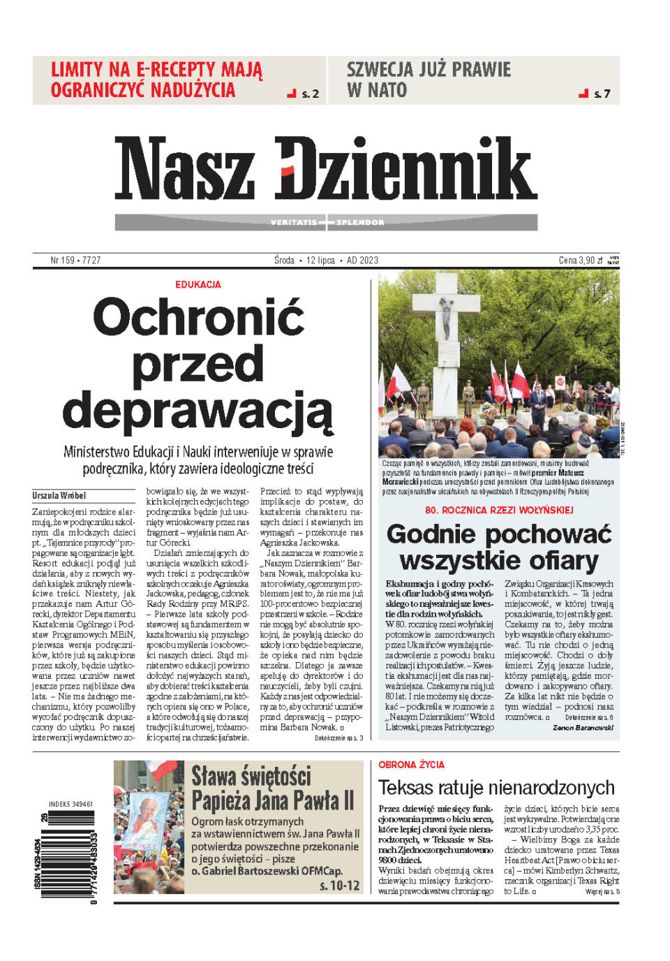 Nasz Dziennik z dnia 12.07.2023 wydanie PDF