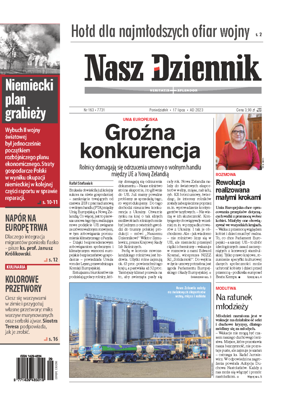 Nasz Dziennik z dnia 17.07.2023 wydanie PDF