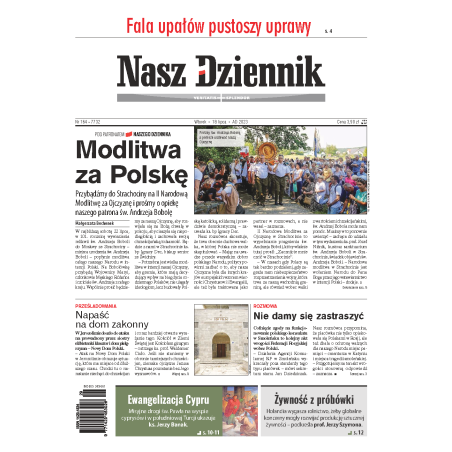 Nasz Dziennik z dnia 18.07.2023 wydanie PDF