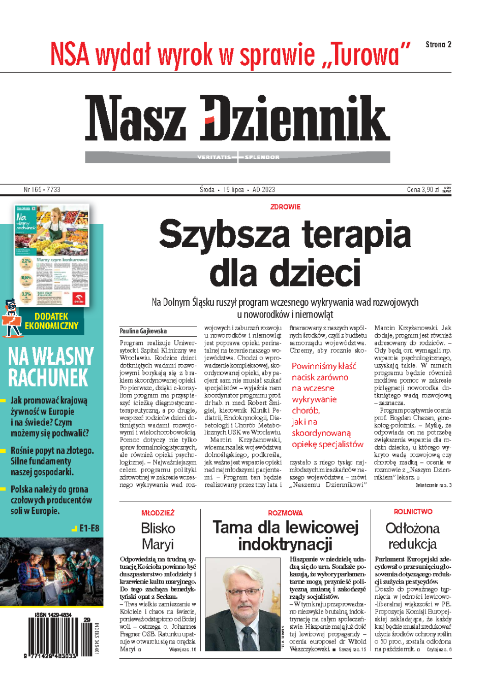 Nasz Dziennik z dnia 19.07.2023 wydanie PDF
