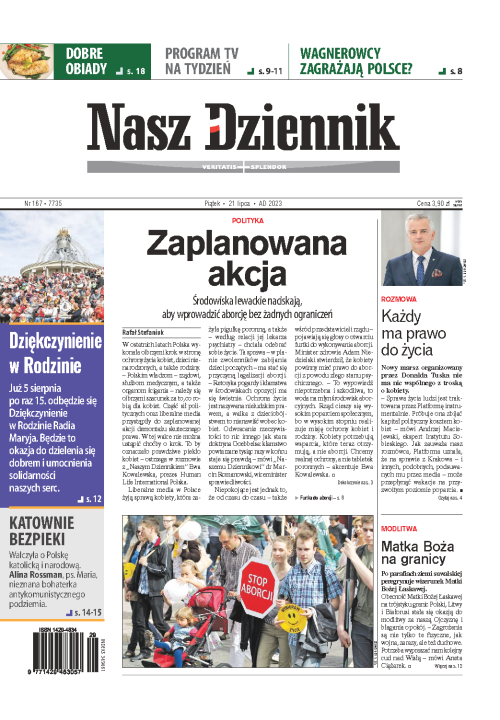 Nasz Dziennik z dnia 21.07.2023 wydanie PDF