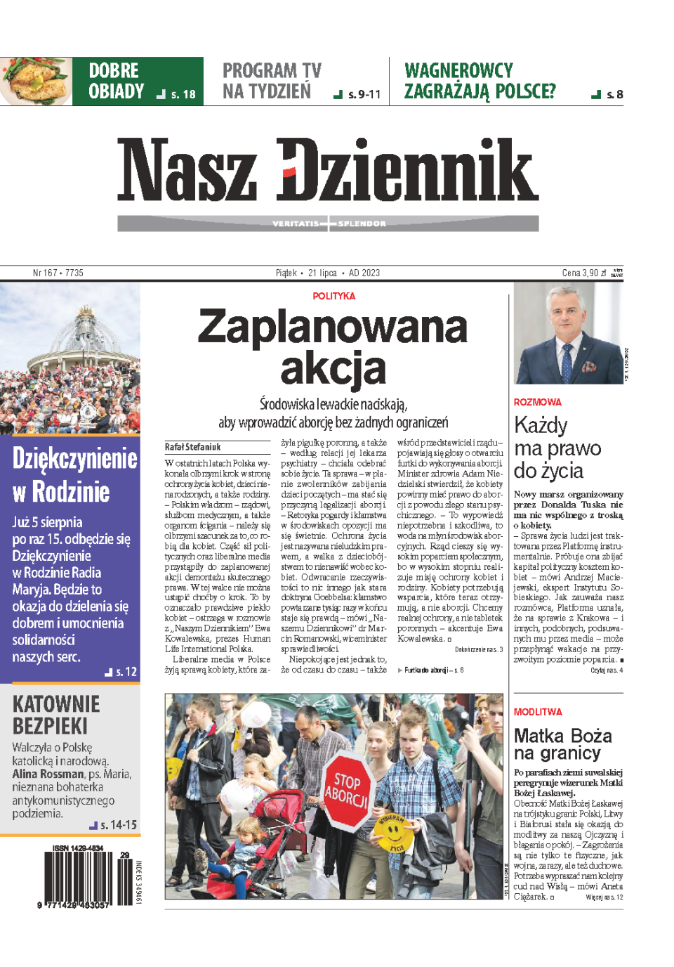 Nasz Dziennik z dnia 21.07.2023 wydanie PDF
