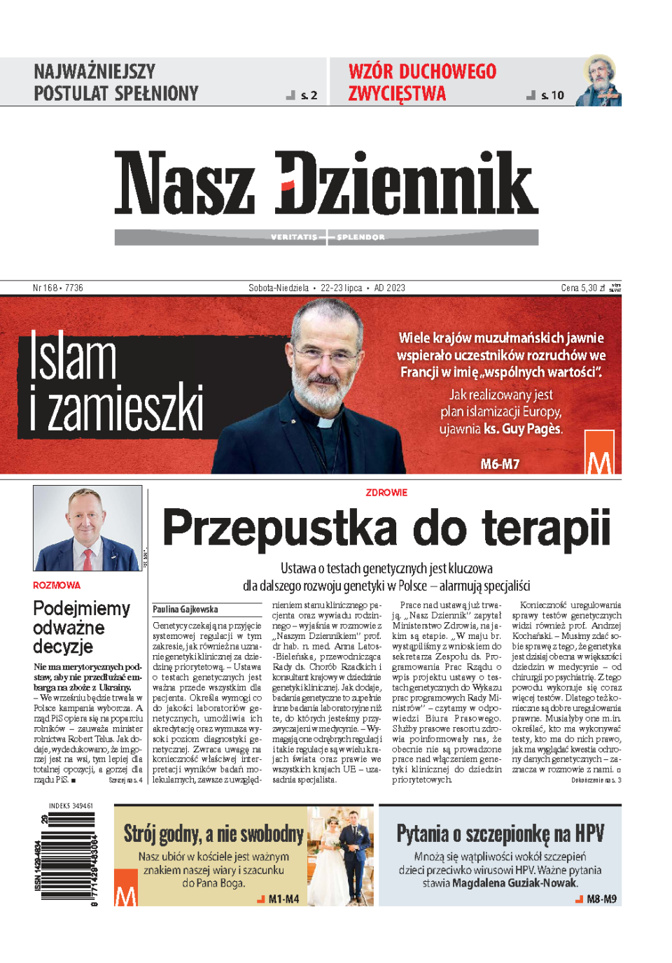 Nasz Dziennik z dnia 22.07.2023 wydanie PDF