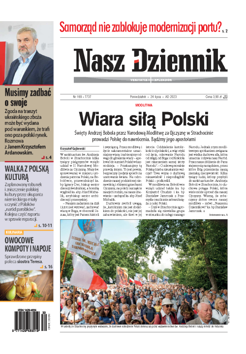 Nasz Dziennik z dnia 24.07.2023 wydanie PDF