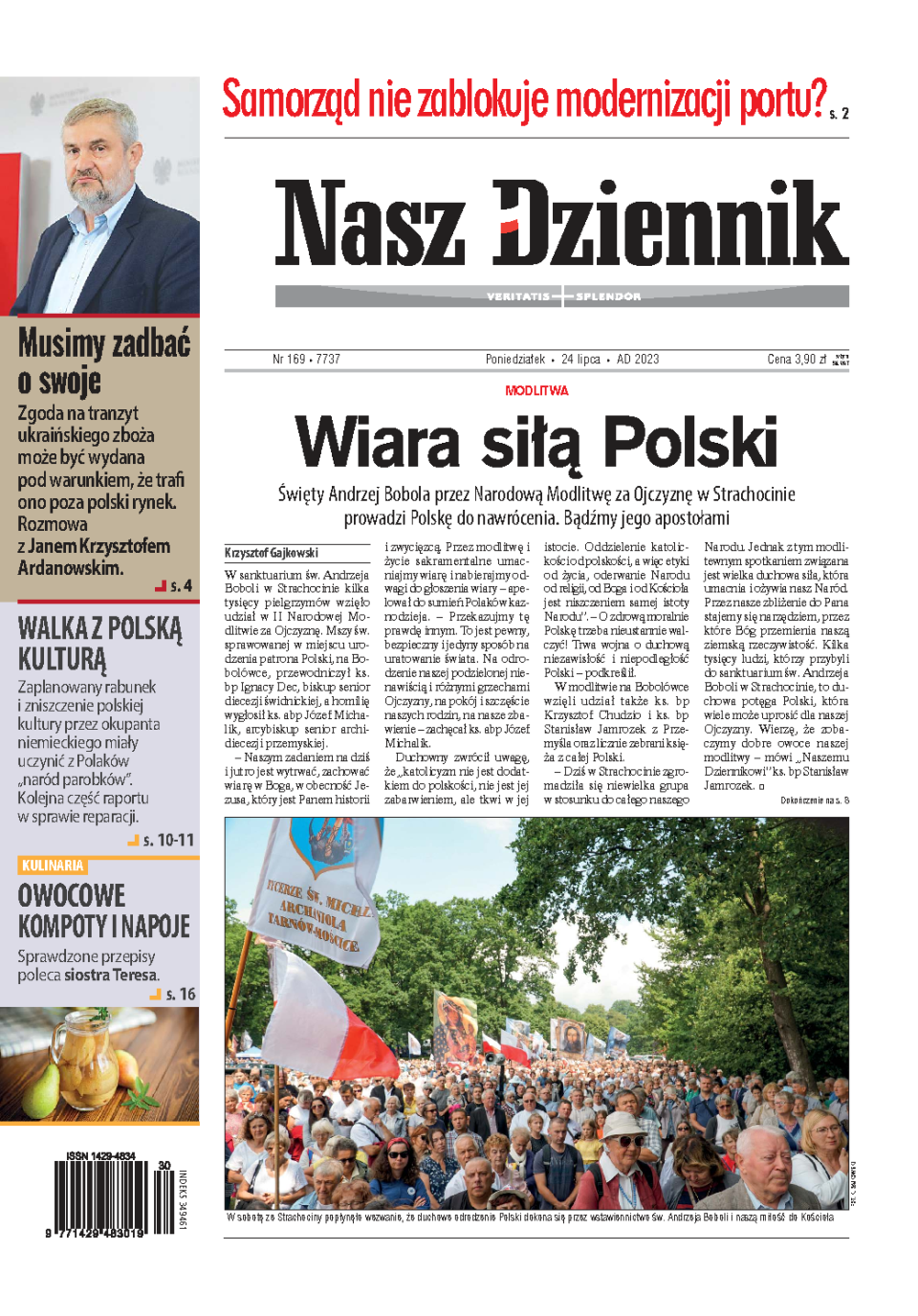 Nasz Dziennik z dnia 24.07.2023 wydanie PDF