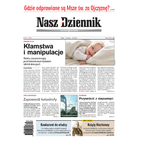 Nasz Dziennik z dnia 26.07.2023 wydanie PDF