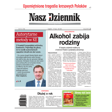 Nasz Dziennik z dnia 27.07.2023 wydanie PDF