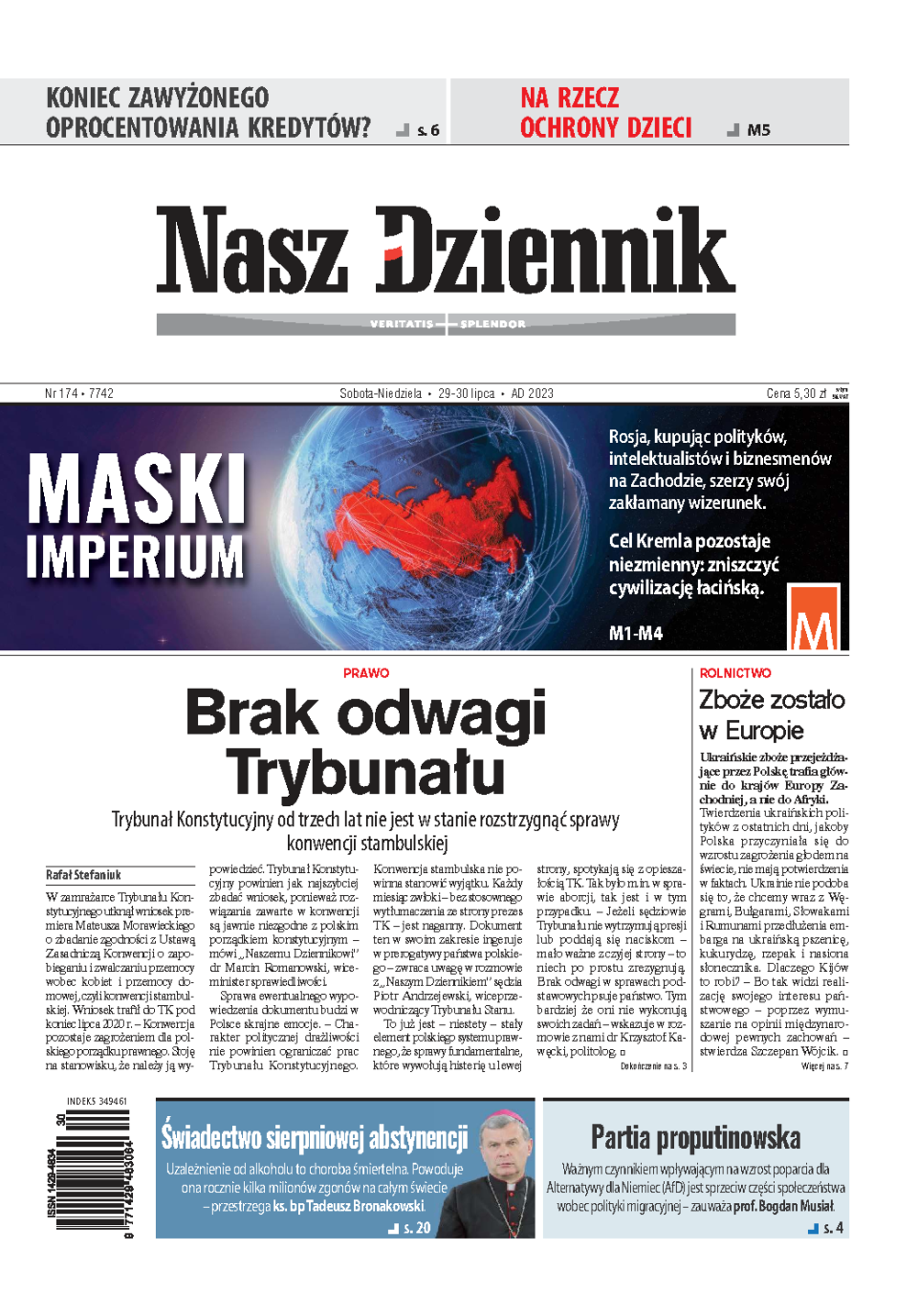 Nasz Dziennik z dnia 29.07.2023 wydanie PDF