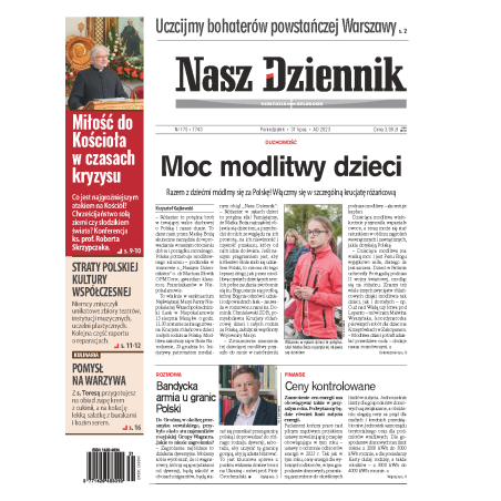 Nasz Dziennik z dnia 31.07.2023 wydanie PDF