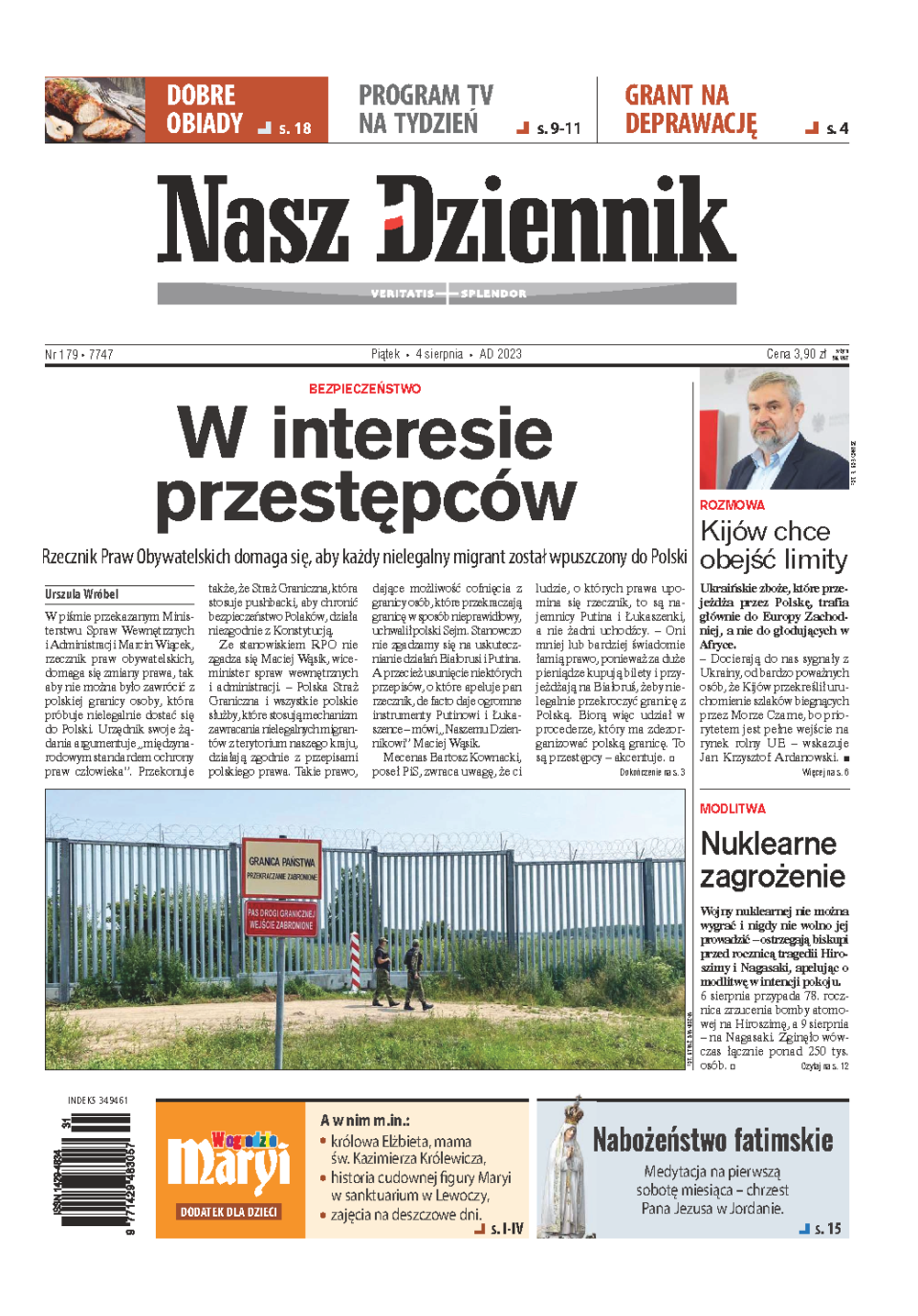 Nasz Dziennik z dnia 04.08.2023 wydanie PDF