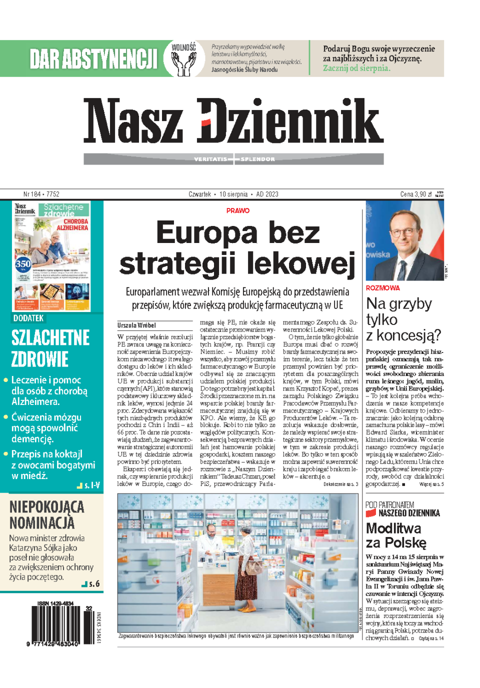 Nasz Dziennik z dnia 10.08.2023 wydanie PDF