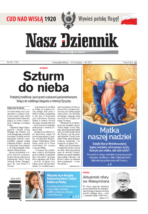 Nasz Dziennik z dnia 14.08.2023 wydanie PDF