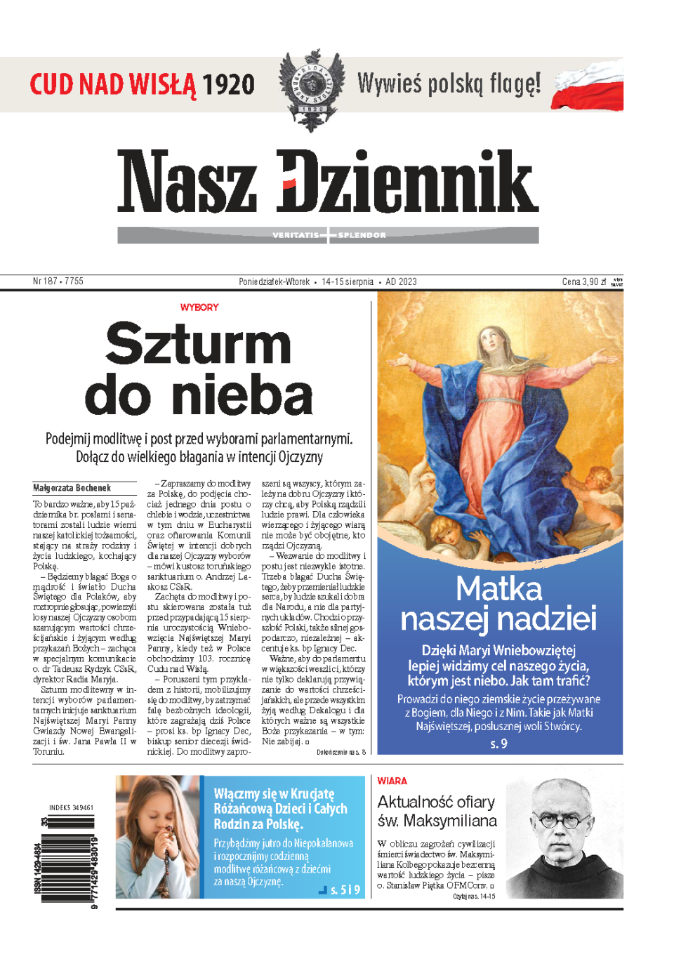 Nasz Dziennik z dnia 14.08.2023 wydanie PDF