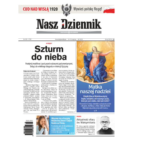 Nasz Dziennik z dnia 14.08.2023 wydanie PDF