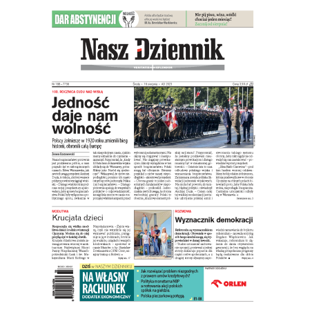 Nasz Dziennik z dnia 16.08.2023 wydanie PDF